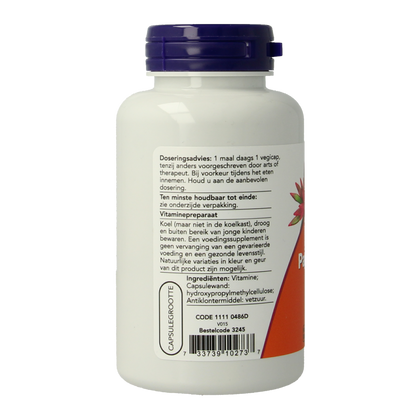 NOW Pantotheenzuur 500mg (B5) 100.00 Capsules