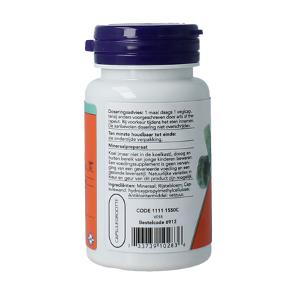 NOW Zink picolinaat 50mg 60.00 Vegetarische capsules