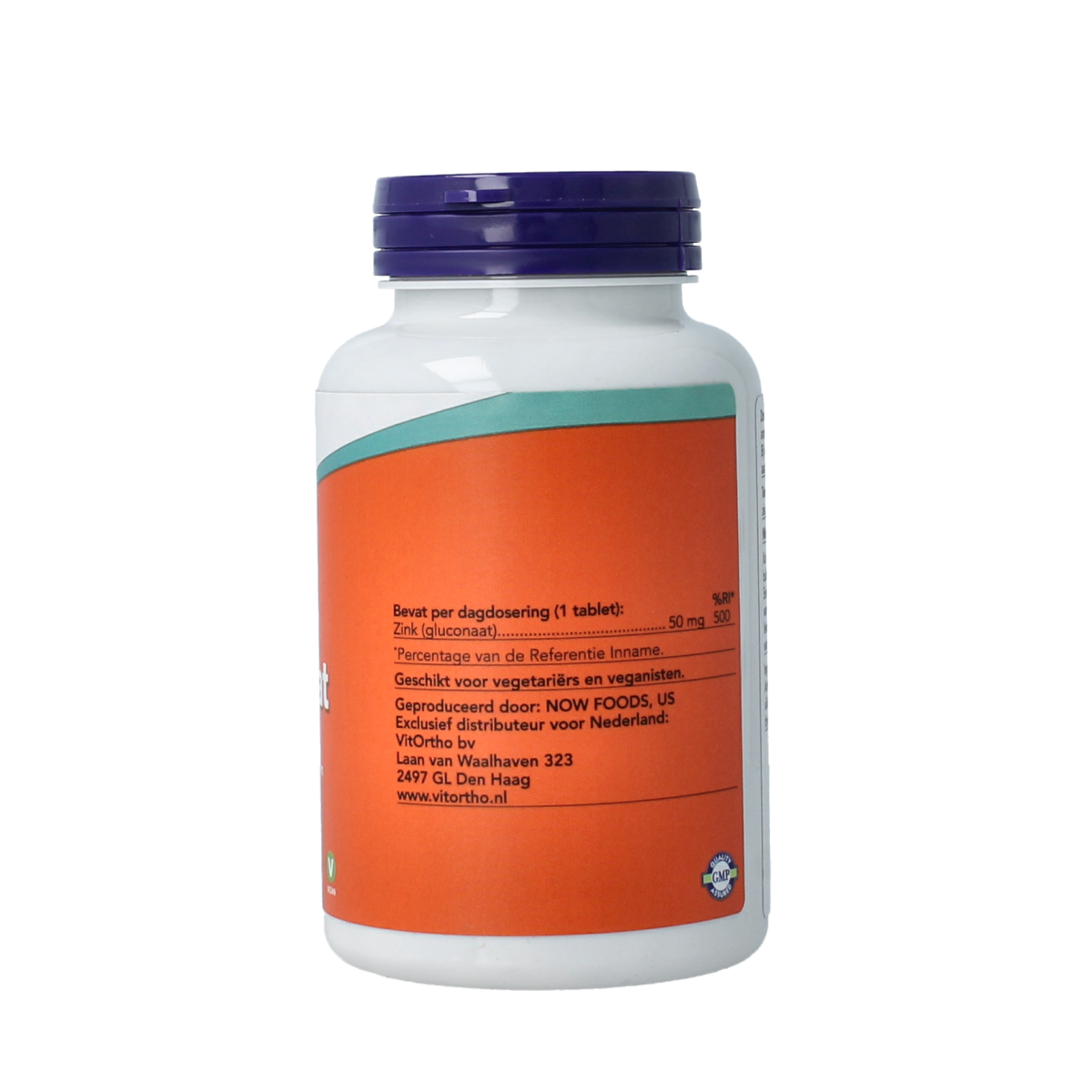 NOW Zink glucoraat 50mg 250.00 Tabletten