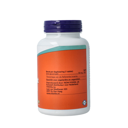 NOW Zink glucoraat 50mg 250.00 Tabletten