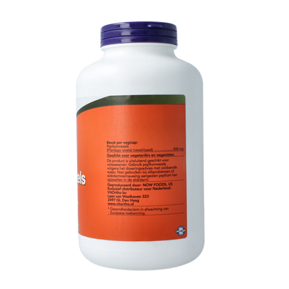 NOW Psylliumvezels 500mg 500.00 Vegetarische capsules