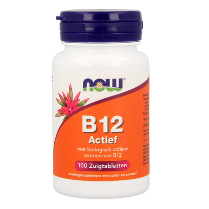 NOW Vitamine B12 actief 100.00 Zuigtabletten