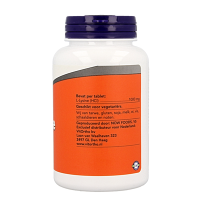 NOW L-Lysine 1000mg 100 Tabletten
