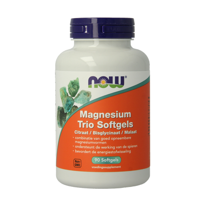 NOW Magnesium trio softgels 90 Softgels
