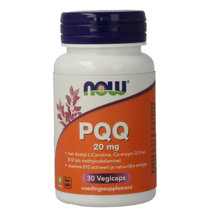 NOW PQQ Energy 20 mg 30 Vegetarische capsules