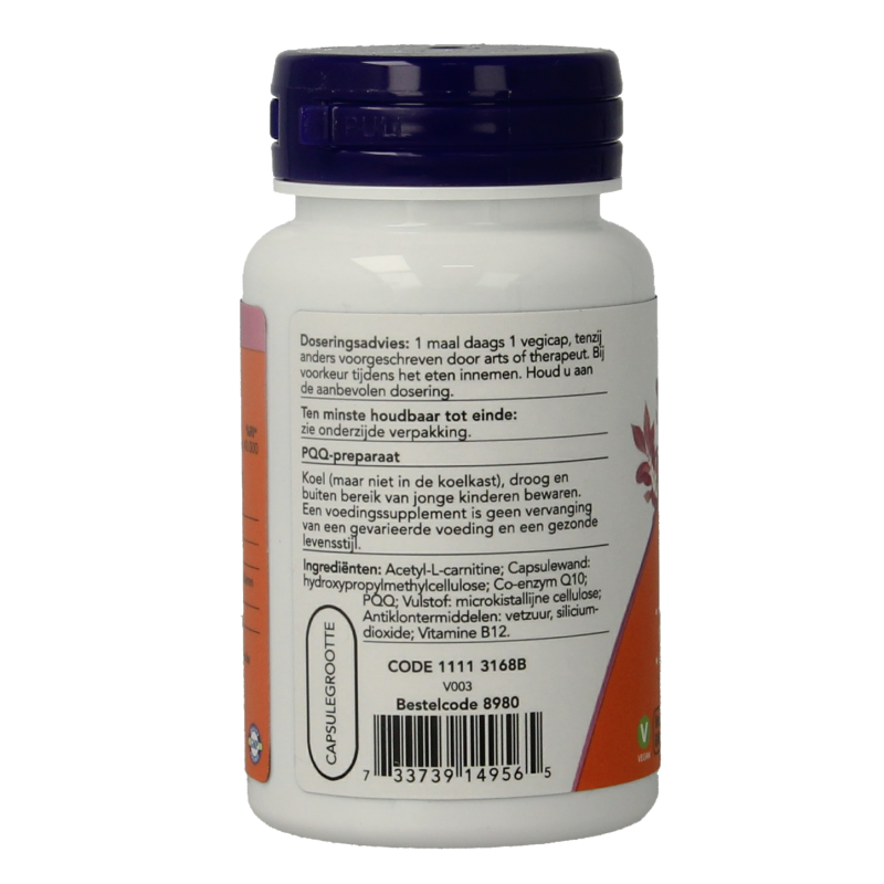 NOW PQQ Energy 20 mg 30 Vegetarische capsules