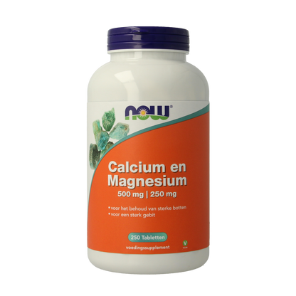 NOW Calcium 500mg magnesium 250mg 250.00 Tabletten