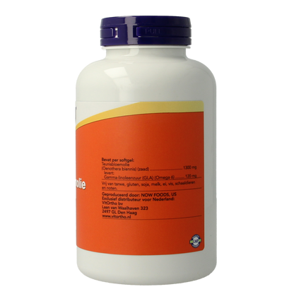 NOW Teunisbloem extra 1300mg 120.00 Softgels