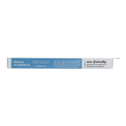 The Humble Co Tandenborstel bamboe adult blauw brush soft 1 Stuks