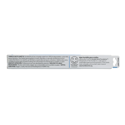 The Humble Co Tandenborstel bamboe adult blauw brush soft 1 Stuks