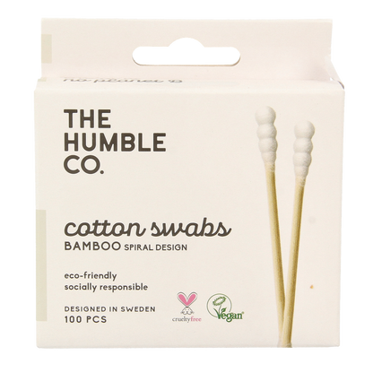 The Humble Co Wattenstaafjes spiraal - wit 100 Stuks