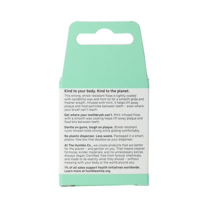 The Humble Co Dental floss fresh mint 50 meter 1.00 Stuks