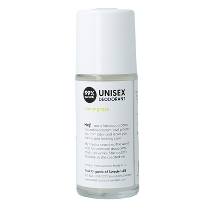 True Organic Undercover agent deodorant lemongrass 50 Milliliter