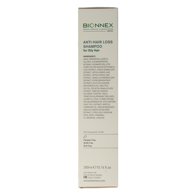 Bionnex Shampoo anti hair loss for oily hair 300 Milliliter