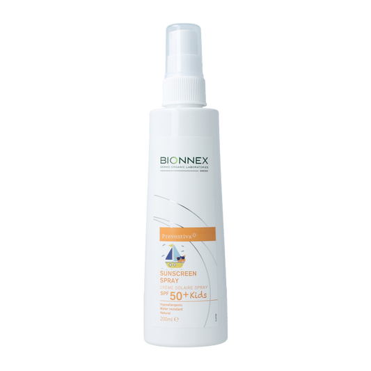 Bionnex Preventiva sunscreen cream spray kids SPF50+ 200 Milliliter