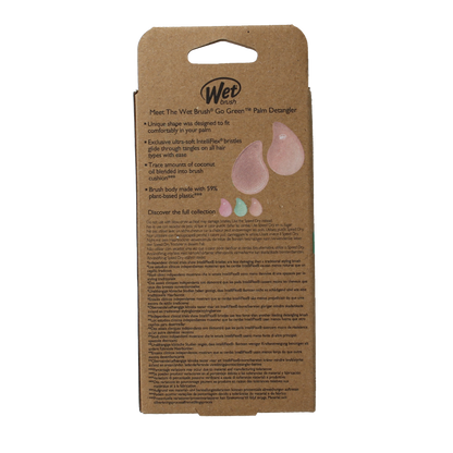 Wet Brush Go green palm detangler orange coconut oil 1 Stuks