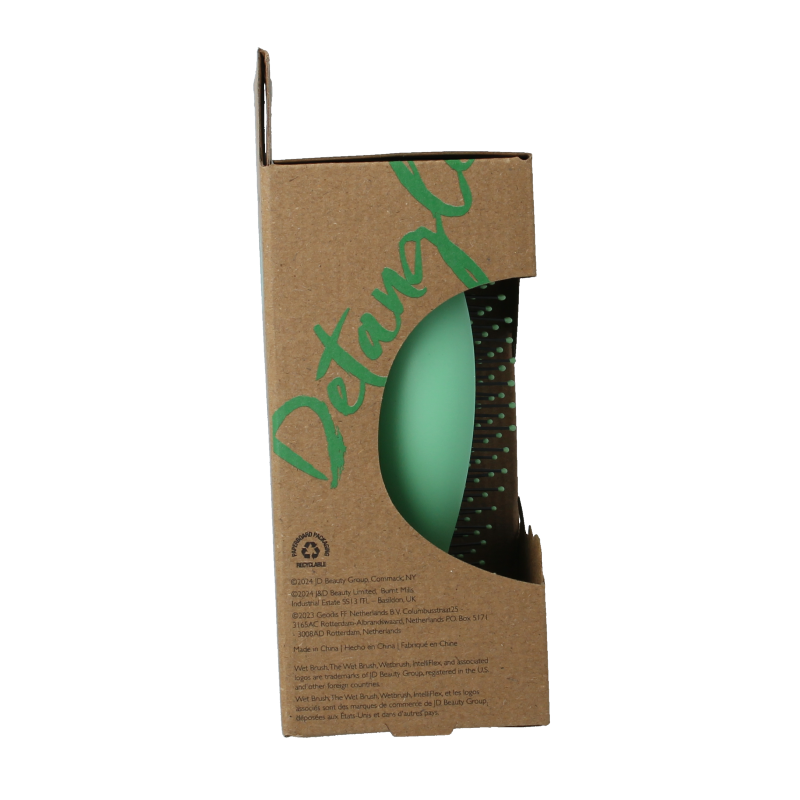 Wet Brush Go green palm detangler green tea tree oil 1 Stuks