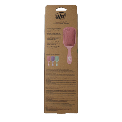 Wet Brush Go green paddle detangler pink 1 Stuks