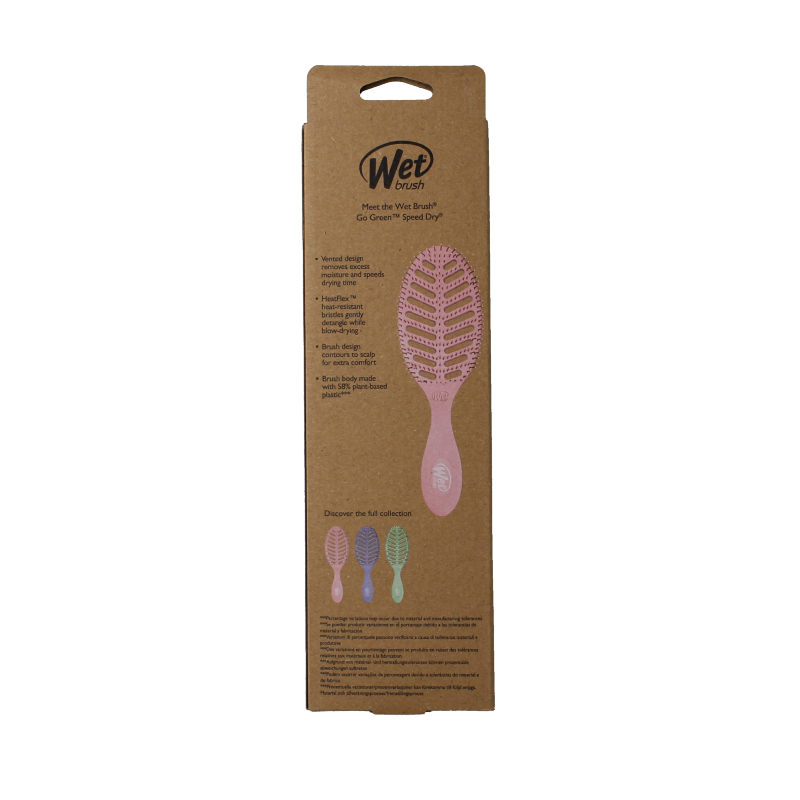 Wet Brush Go green speed dry pink 1 Stuks