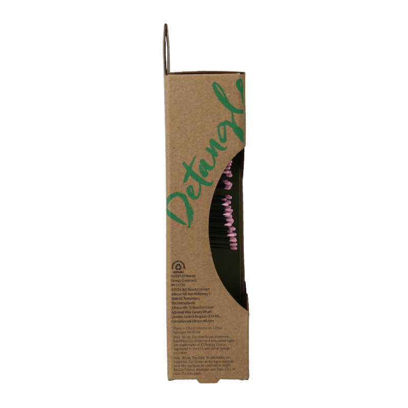 Wet Brush Go green detangler pink mini 1 Stuks