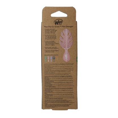 Wet Brush Go green detangler pink mini 1 Stuks