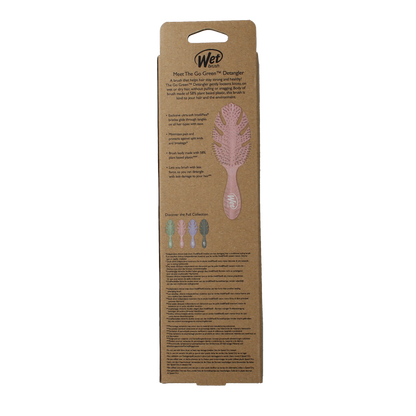 Wet Brush Go green detangler pink 1.00 Stuks