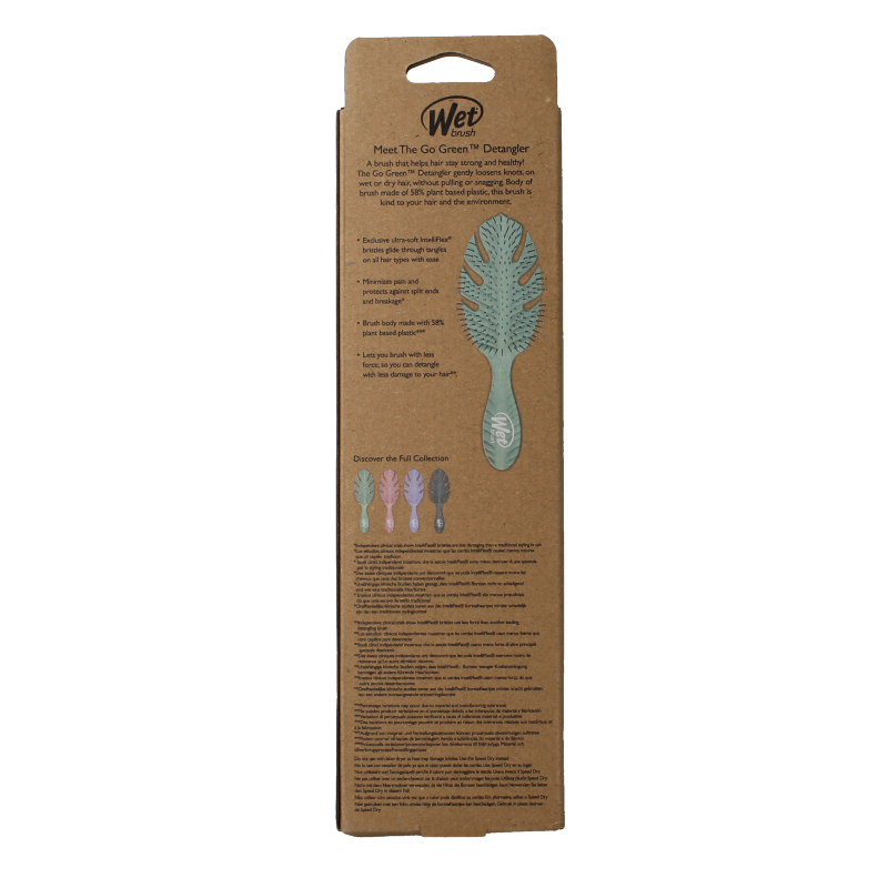 Wet Brush Go green detangler green 1 Stuks