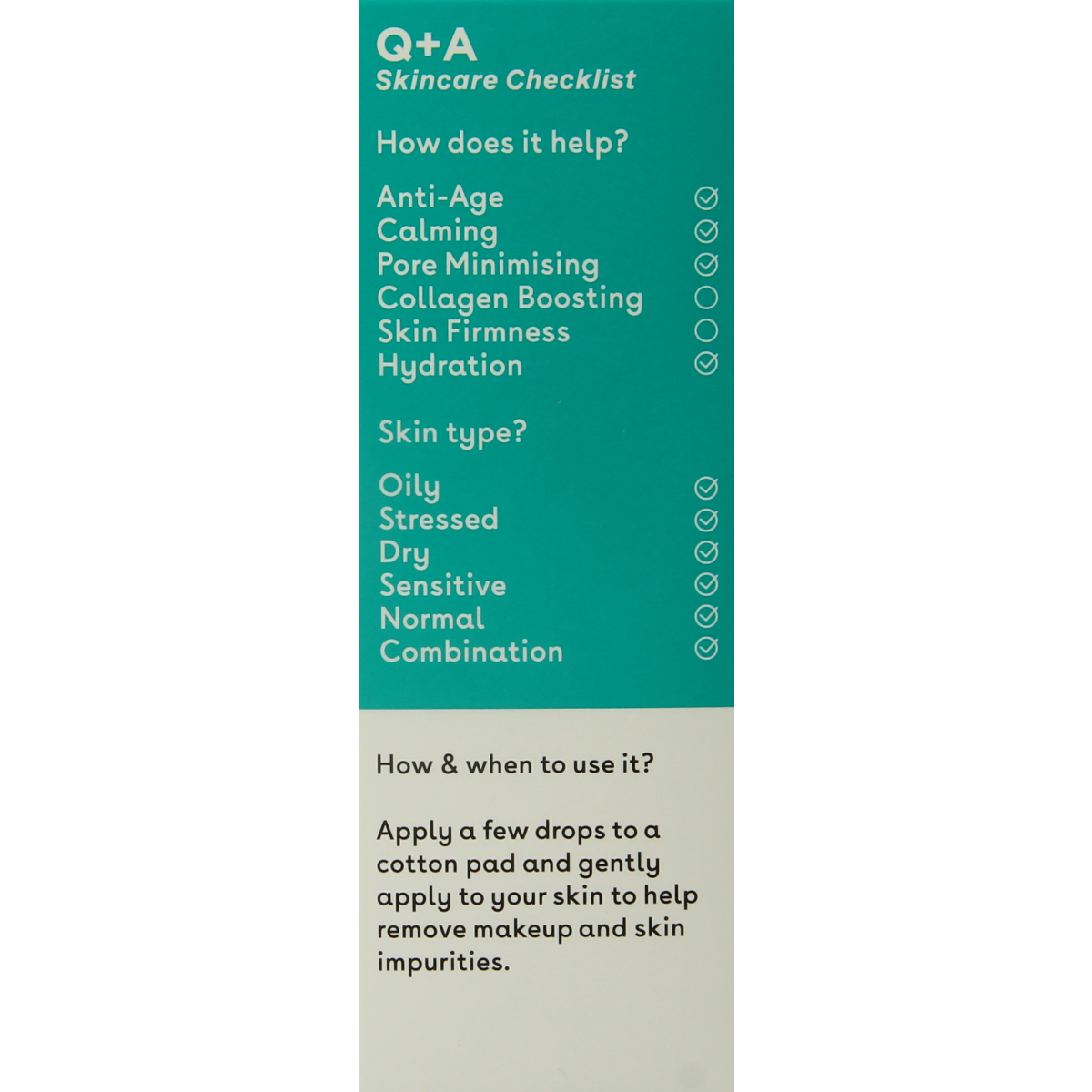 Q+A Niacinamide daily toner  100.00 Milliliter