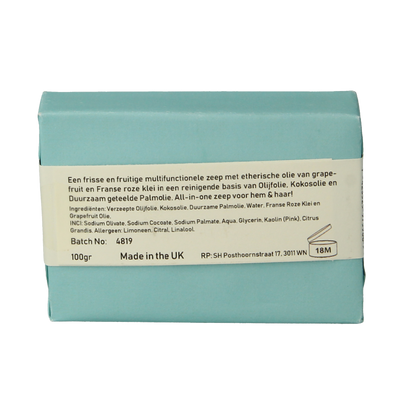 Blokzeep Shaving bar grapefruit 100 Gram