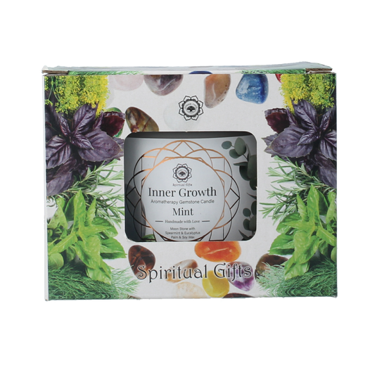 Green Tree Gemstone candle inner growth mint 256.00 Gram
