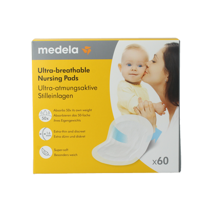 Medela Zoogcompressen ultra ademend 60 Stuks