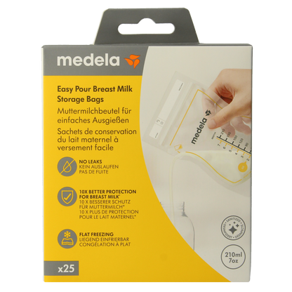 Medela Moedermelk bewaarzakjes 210ml 25 Stuks