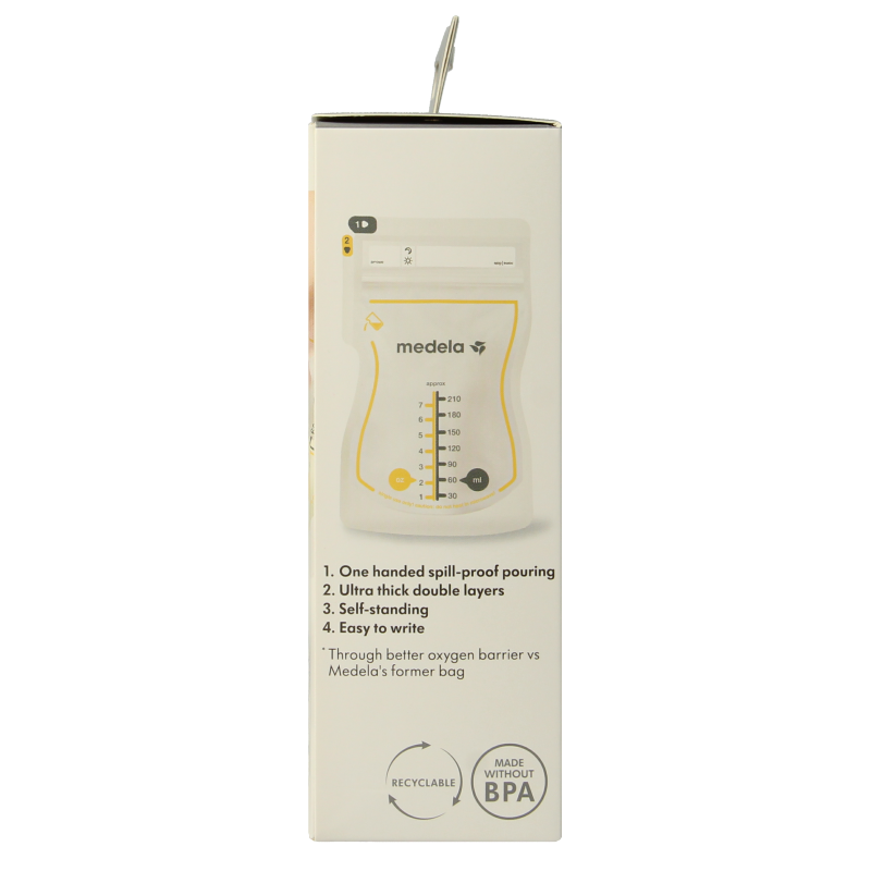 Medela Moedermelk bewaarzakjes 210ml 25 Stuks