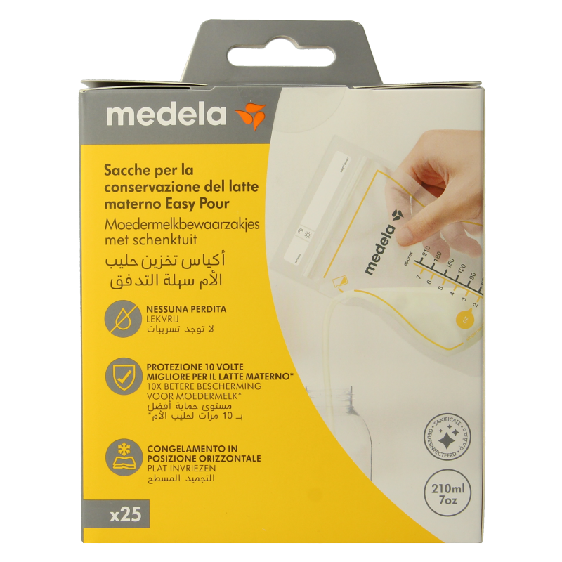 Medela Moedermelk bewaarzakjes 210ml 25 Stuks