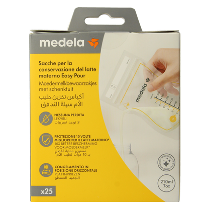 Medela Moedermelk bewaarzakjes 210ml 25 Stuks