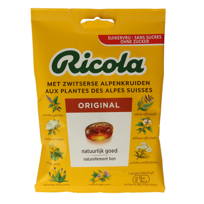 Ricola Original suikervrij 75.00 Gram