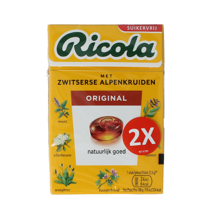 Ricola Original suikervrij duo pack 100.00 Gram