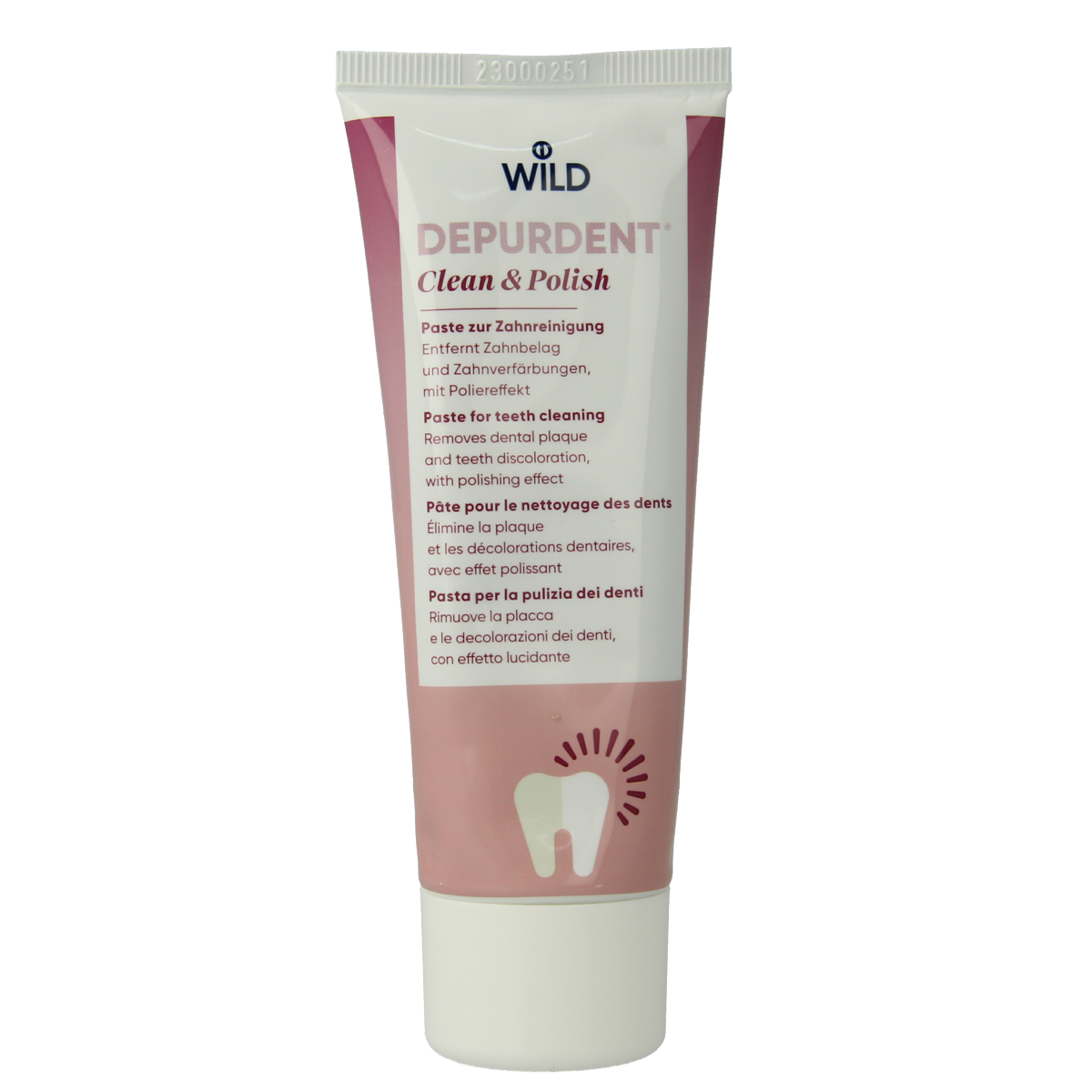 Wild  Depurdent clean & polish whitening tandpasta 75.00 Milliliter