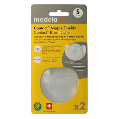 Medela Contact tepelhoedjes maat S 1 Paar