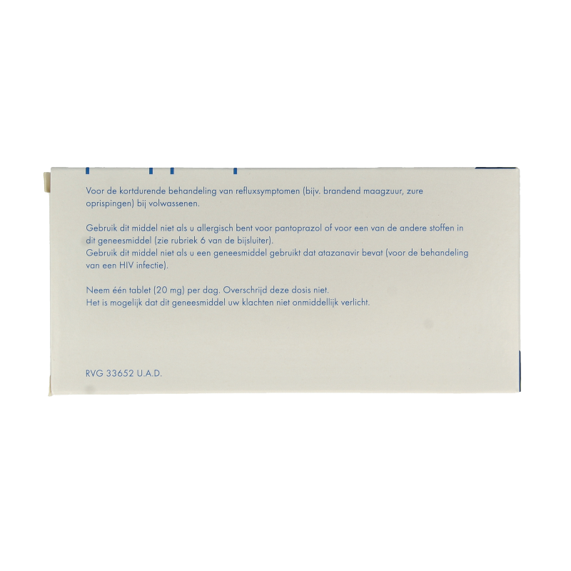 Sandoz Pantoprazol 20mg 14 Stuks