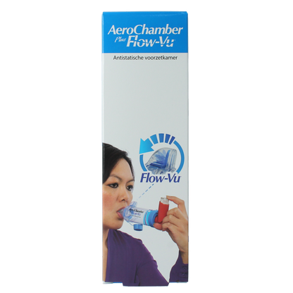 Diversen Aerochamber + flow VU mondstuk blauw 1.00 Stuks