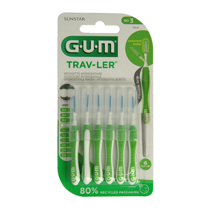 GUM Trav-ler rager 1.1 mm (groen) 6.00 Stuks