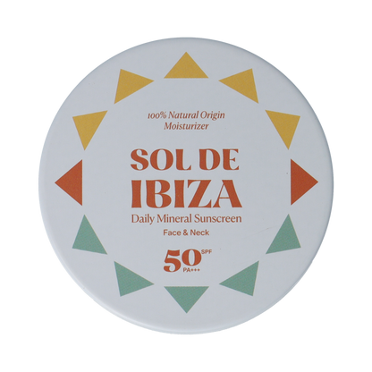 Sol De Ibiza Zonnebrandcrème voor gezicht & nek SPF50 35.00 Gram