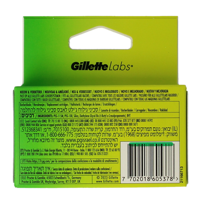 Gillette Labs blades 4.00 Stuks