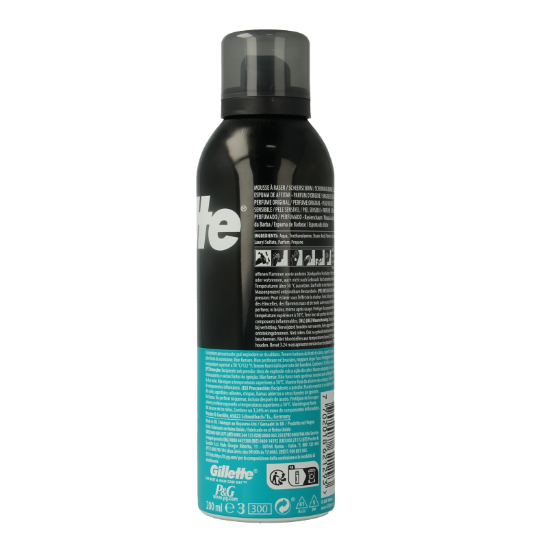 Gillette Scheerschuim sensitive 200 Milliliter