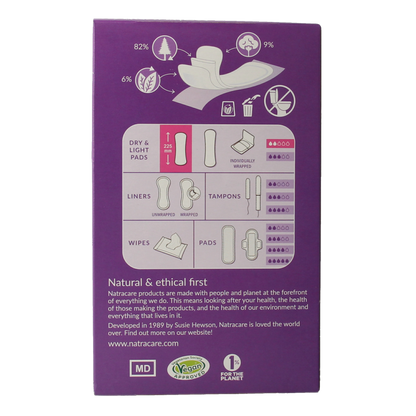 Natracare Dry & light pads 20 Stuks