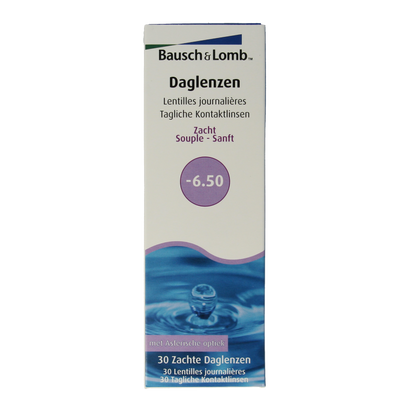 Bausch & Lomb Daglenzen -6.50 30 Stuks
