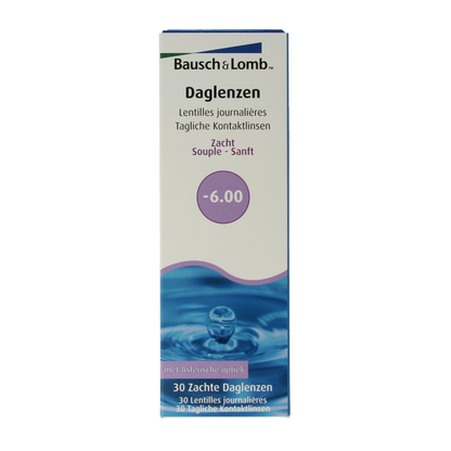 Bausch & Lomb Daglenzen -6.00 30 Stuks