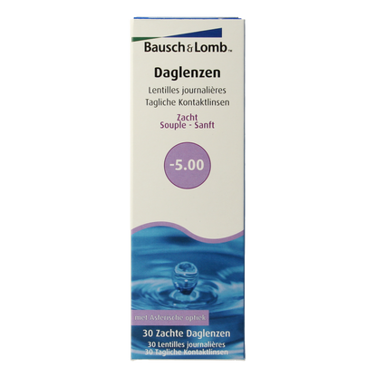Bausch & Lomb Daglenzen -5.00 30 Stuks
