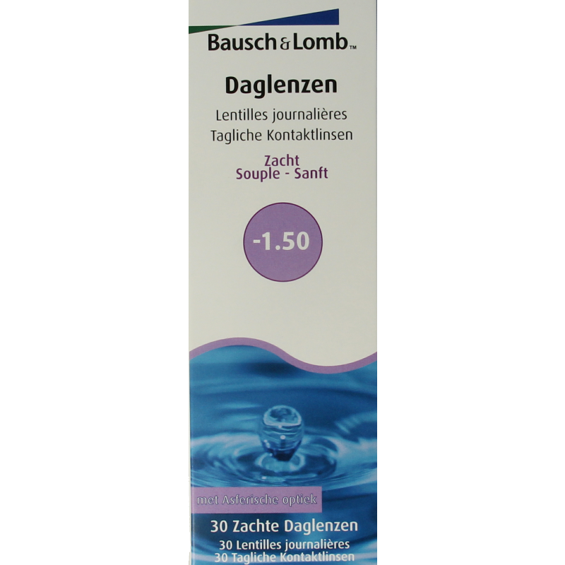 Bausch & Lomb Daglenzen -1.50 30 Stuks